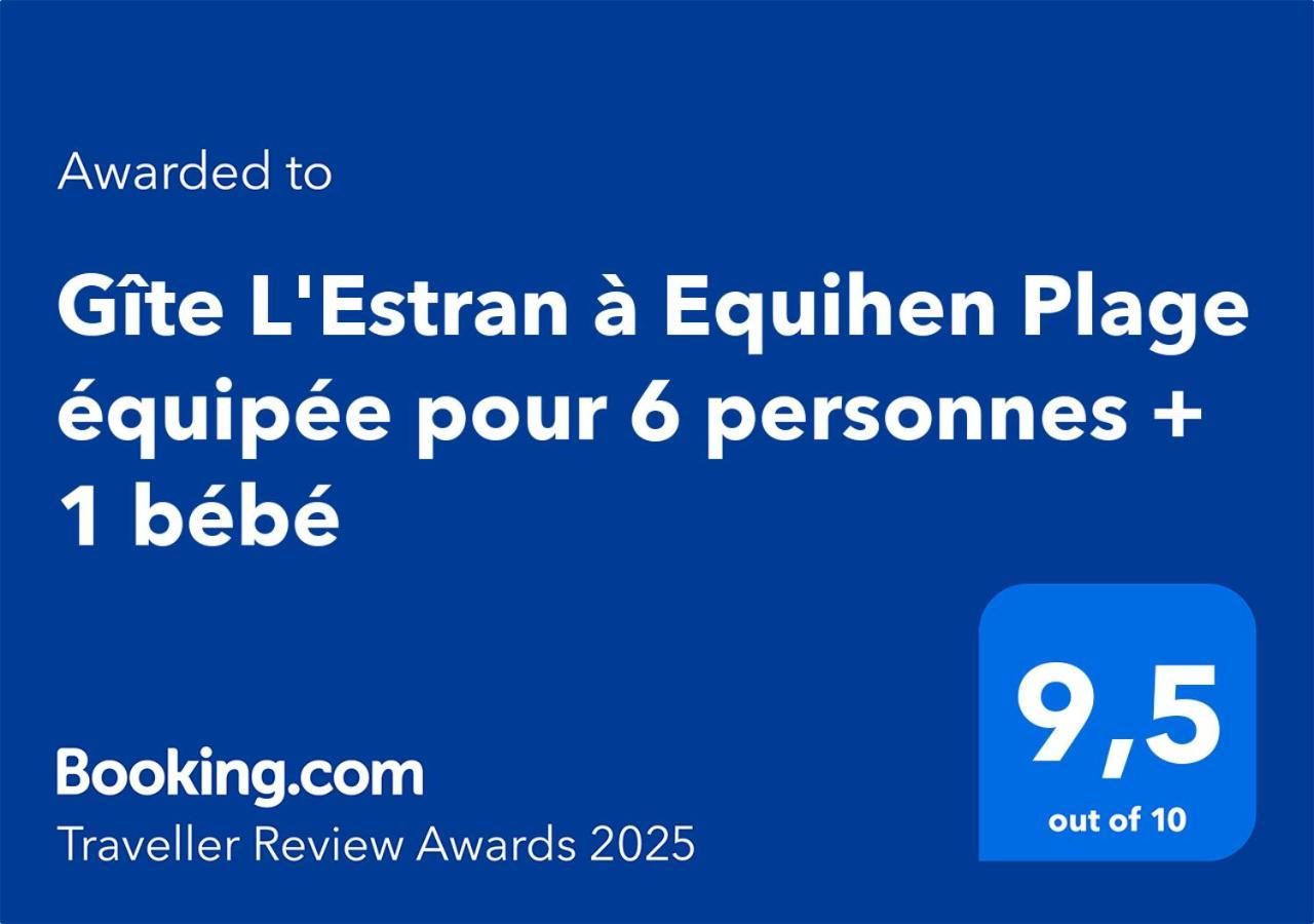 Gite L'Estran A Equihen Plage Equipee Pour 6 Personnes + 1 Bebe Extérieur photo